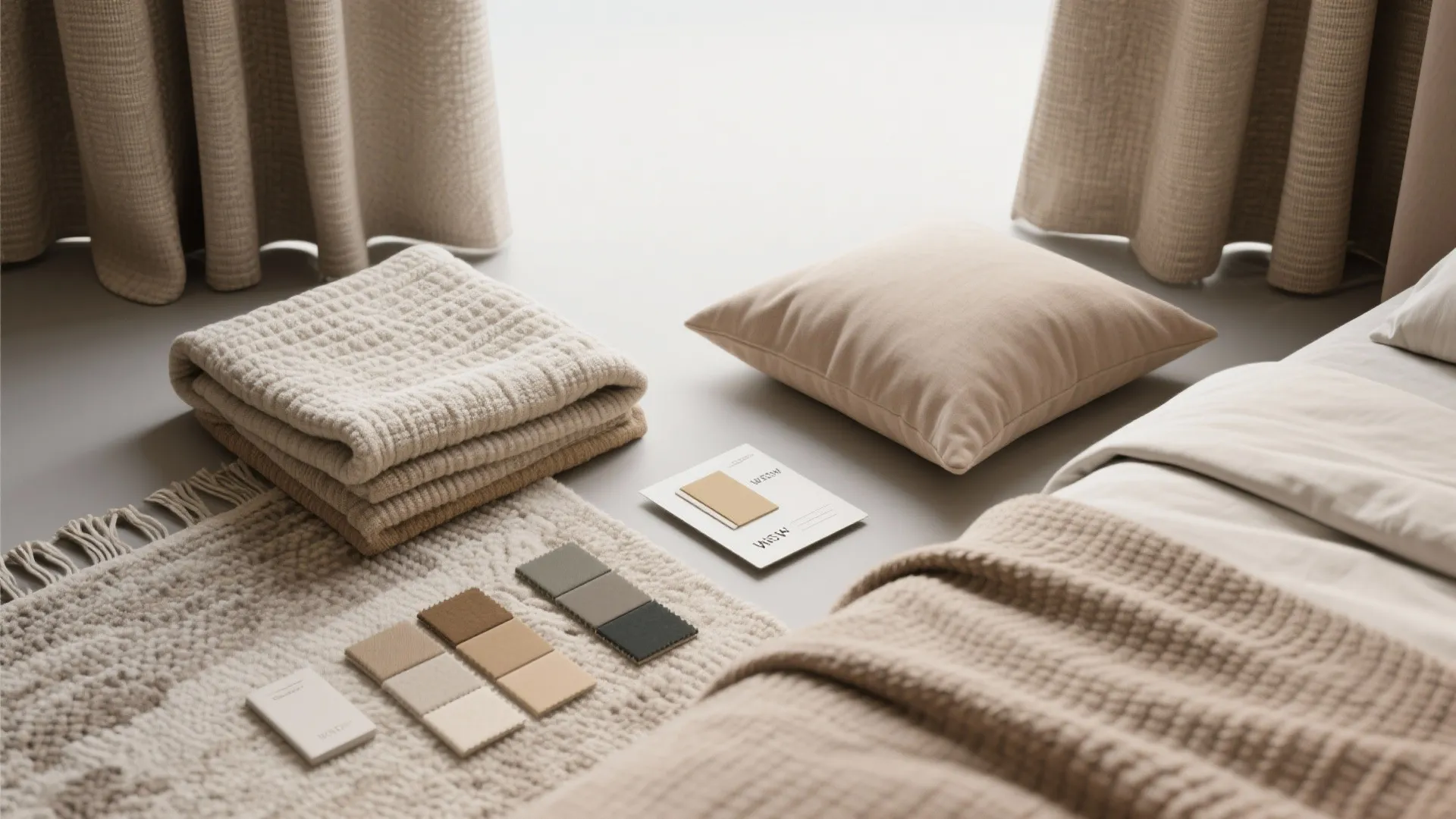 4. Soft textiles and a curated color palette