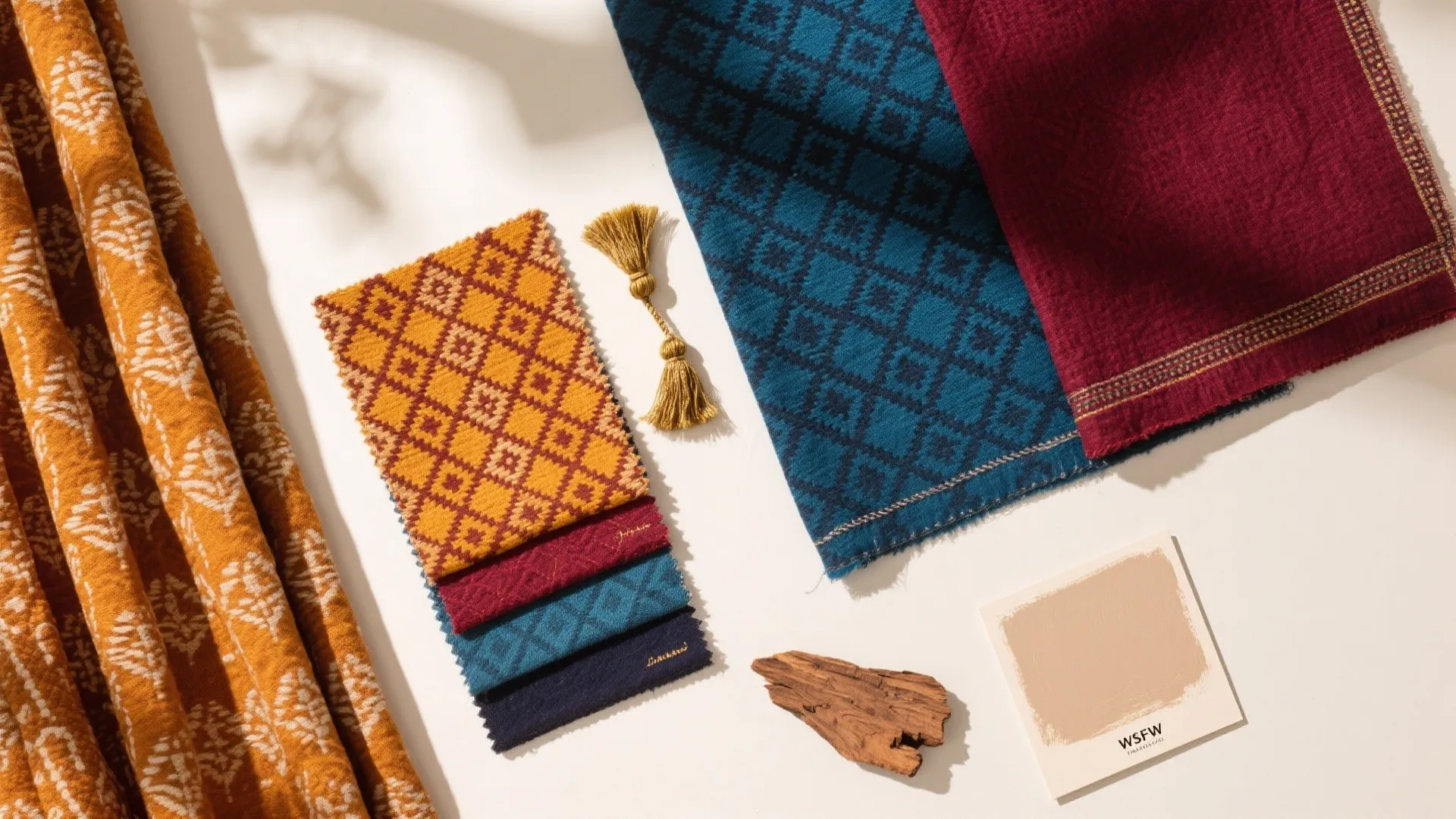 Ethnic Textiles and Saturated Colors