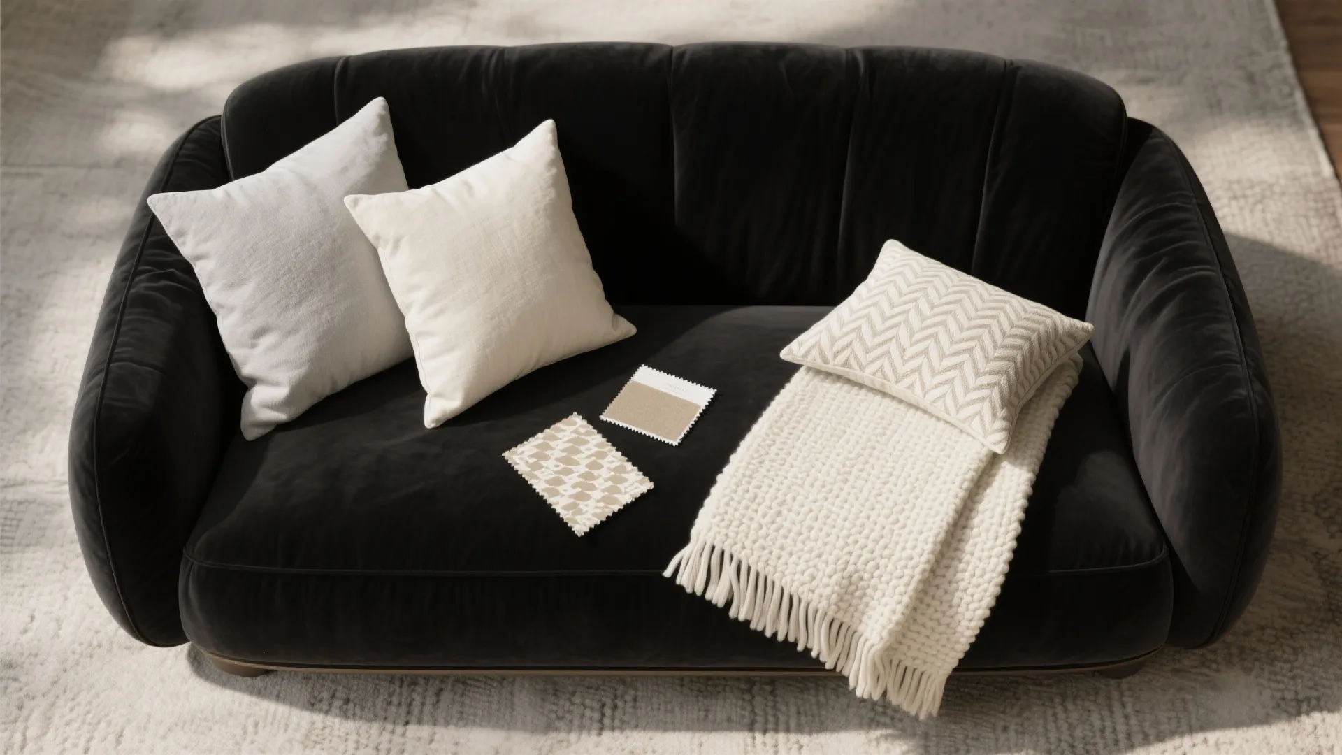 2. Create contrast with light textiles