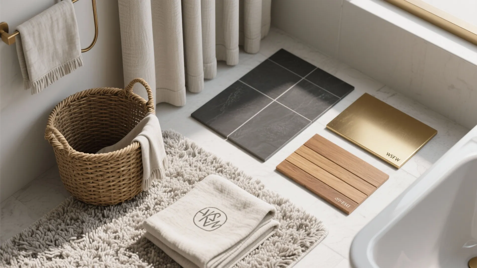 3. Layer textures with rugs and textiles