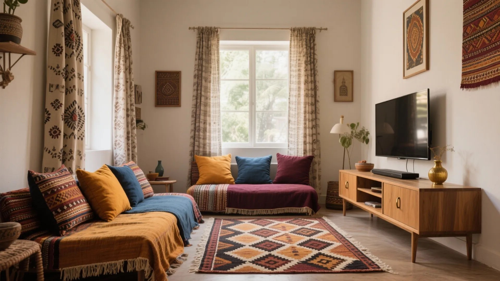 Ethnic Textiles and Saturated Colors