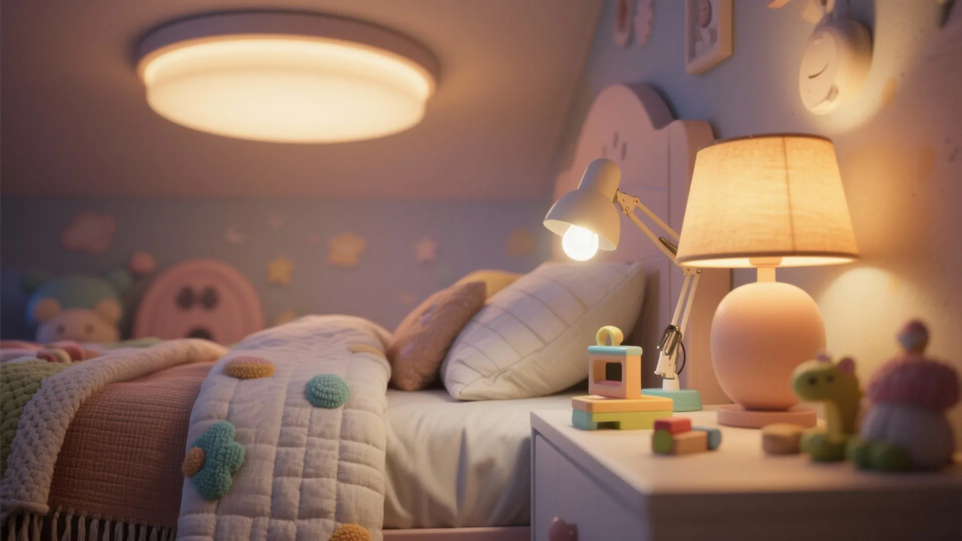 Soft Textiles and Layered Lighting for Sleep and Play
