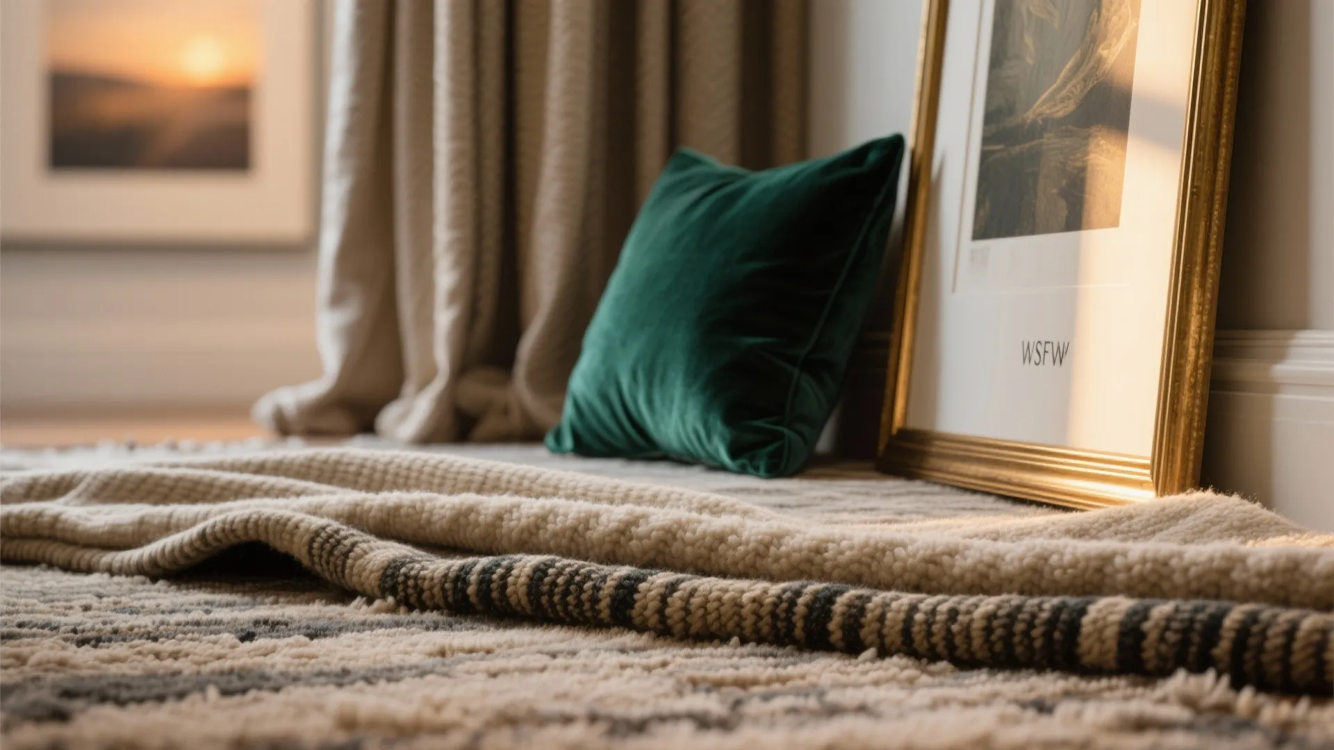 Tactile Textiles, Curated Art, and Acoustic Calm