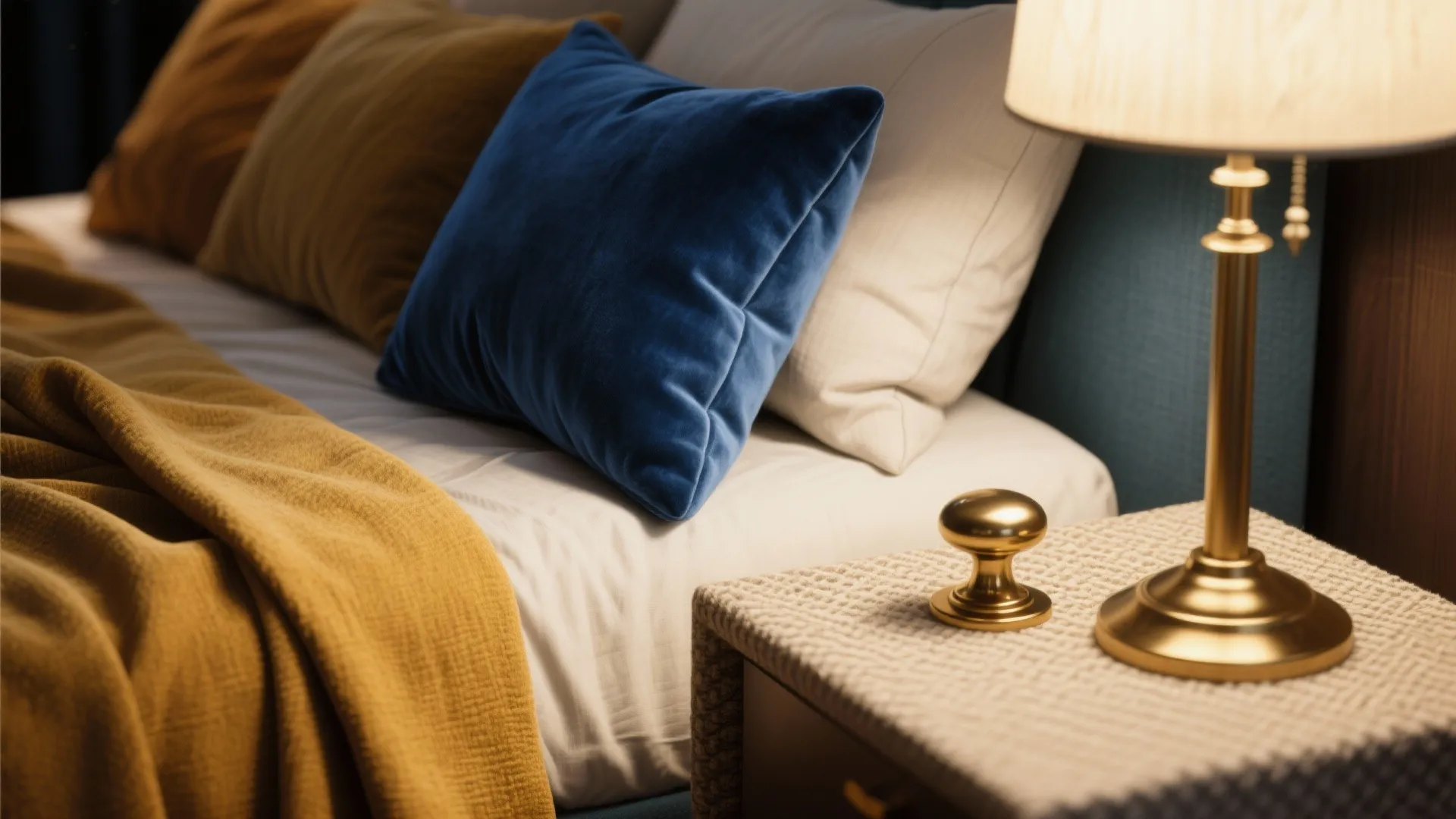 5. Layered Textiles and Metallic Accents