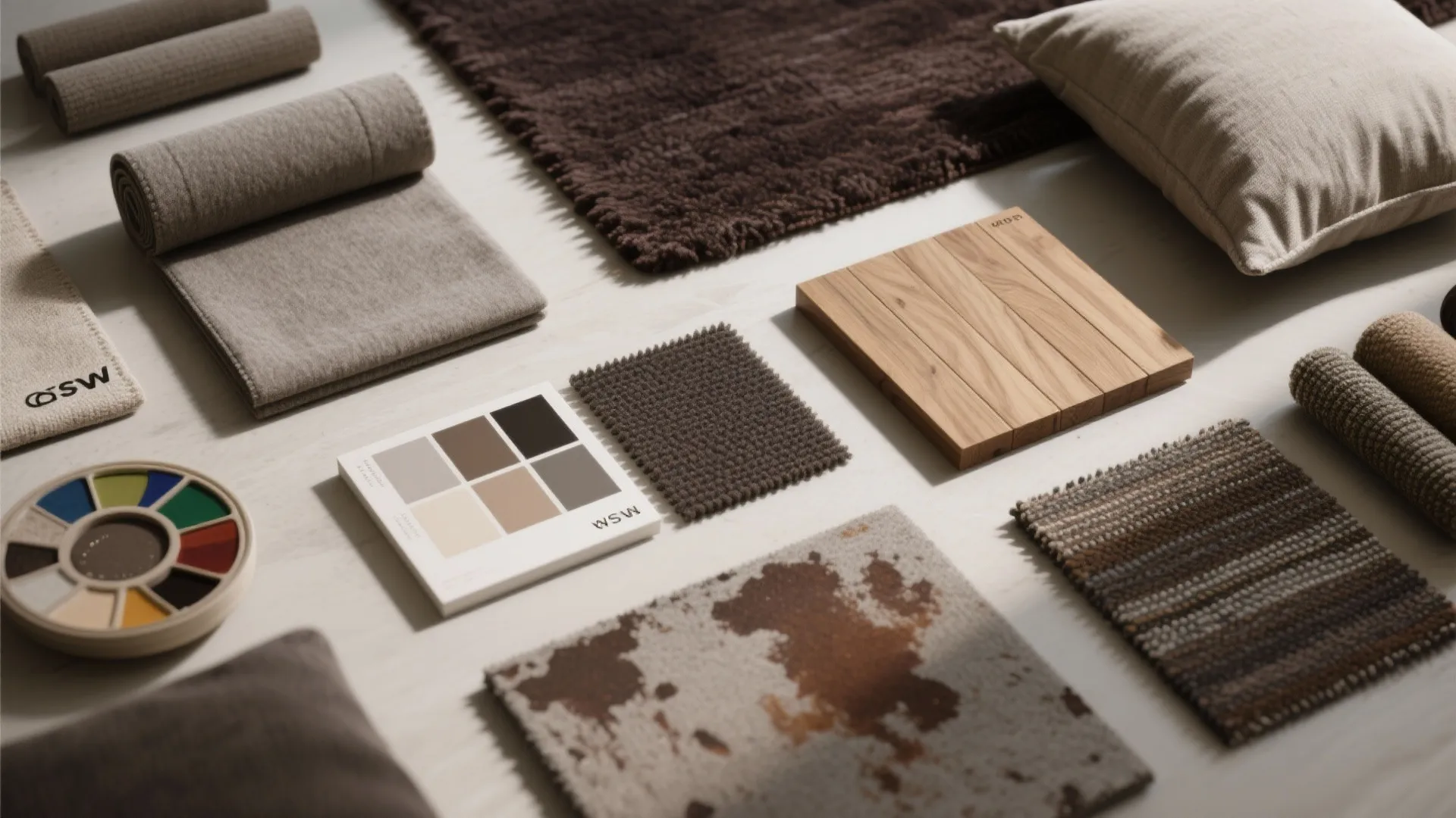 Soft textiles and an artist’s palette