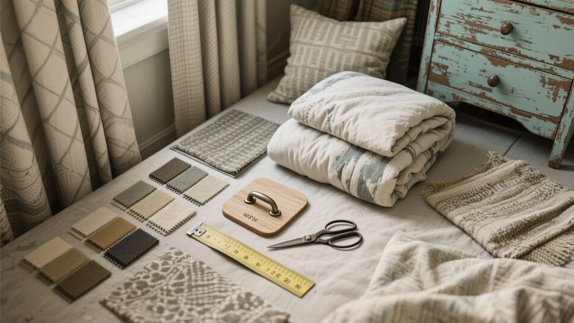 3. Refresh with textiles and thrifted pieces