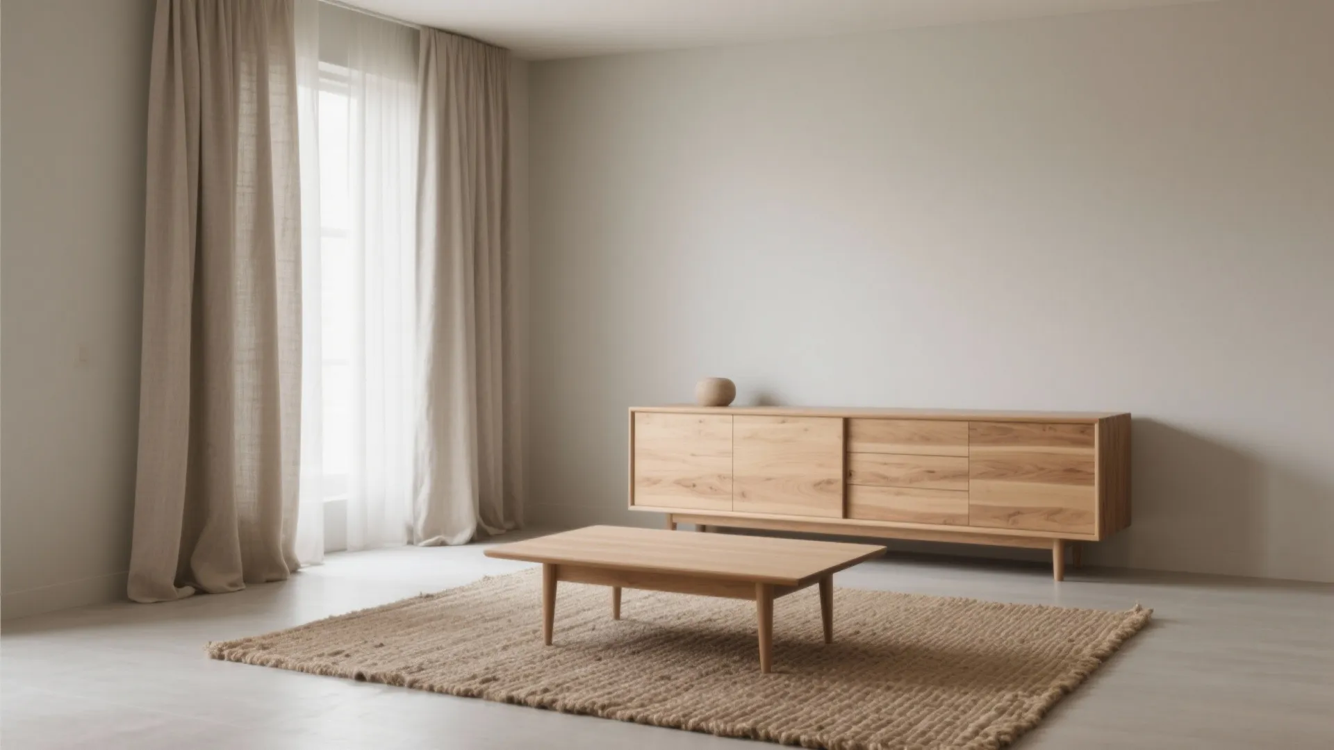 Textural Calm: Natural Fibers and One Statement Piece