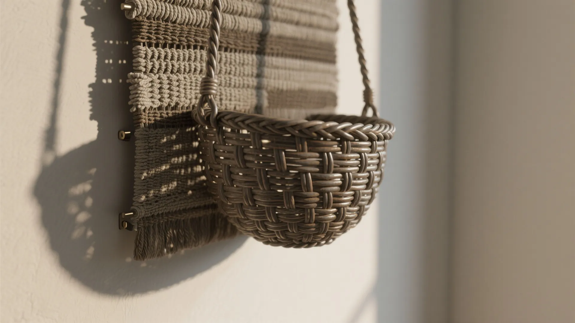 5. Sculptural and textural wall art