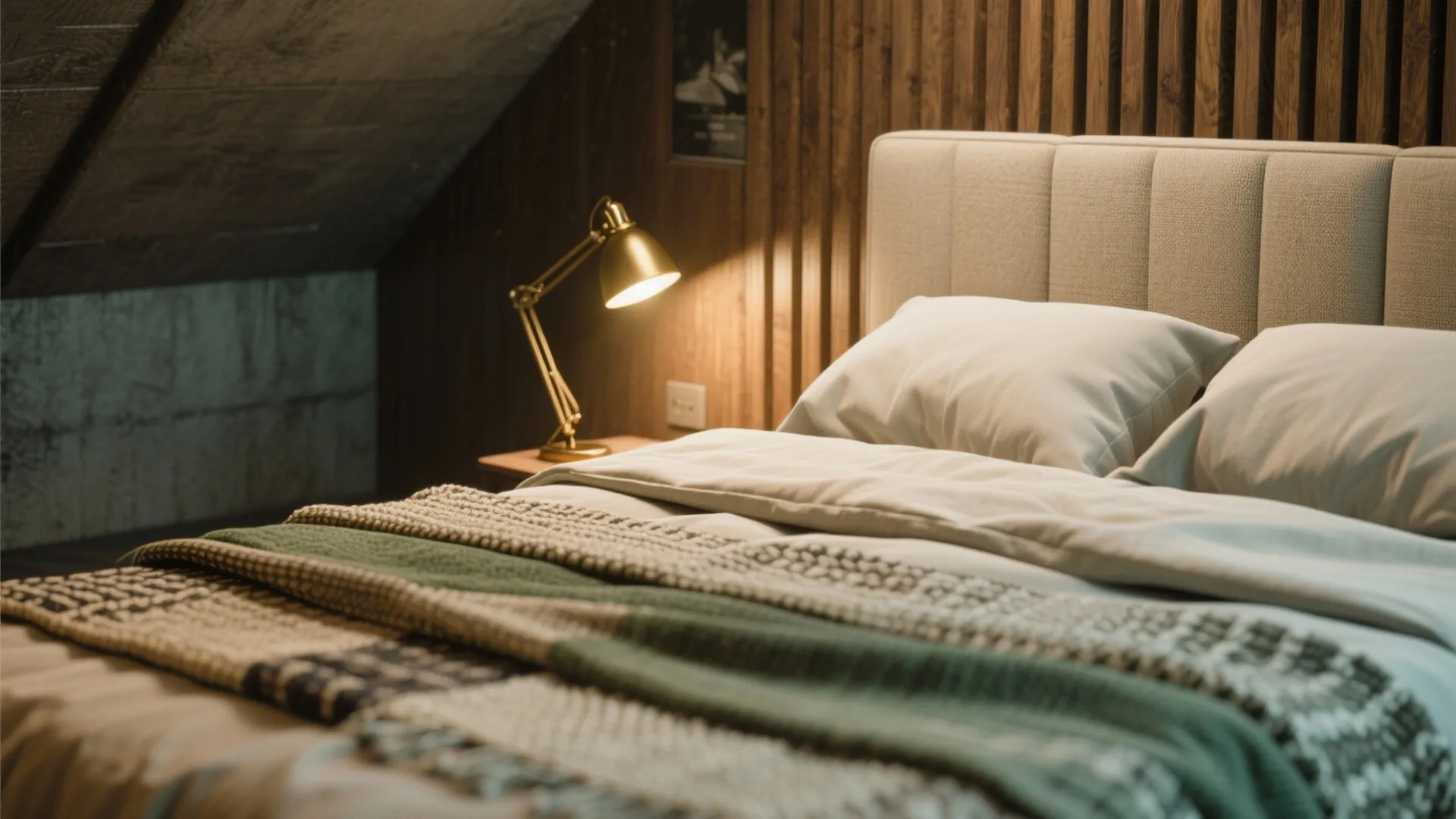 5. Add personality with texture and curated lighting accents