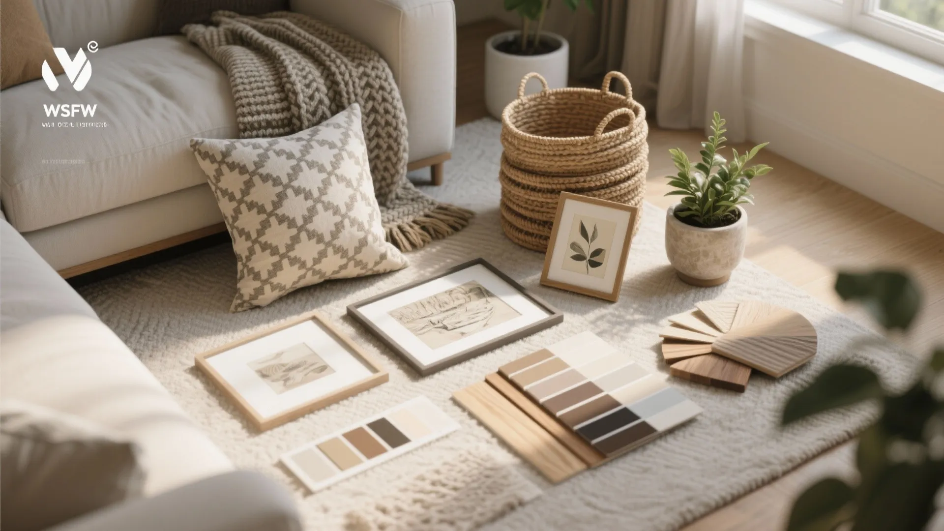 5. Add personality with texture, art, and greenery