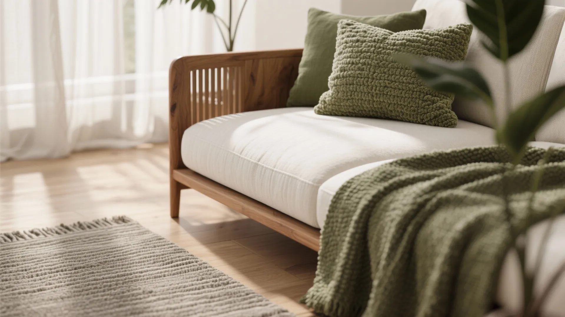 Textural warmth and biophilic touches