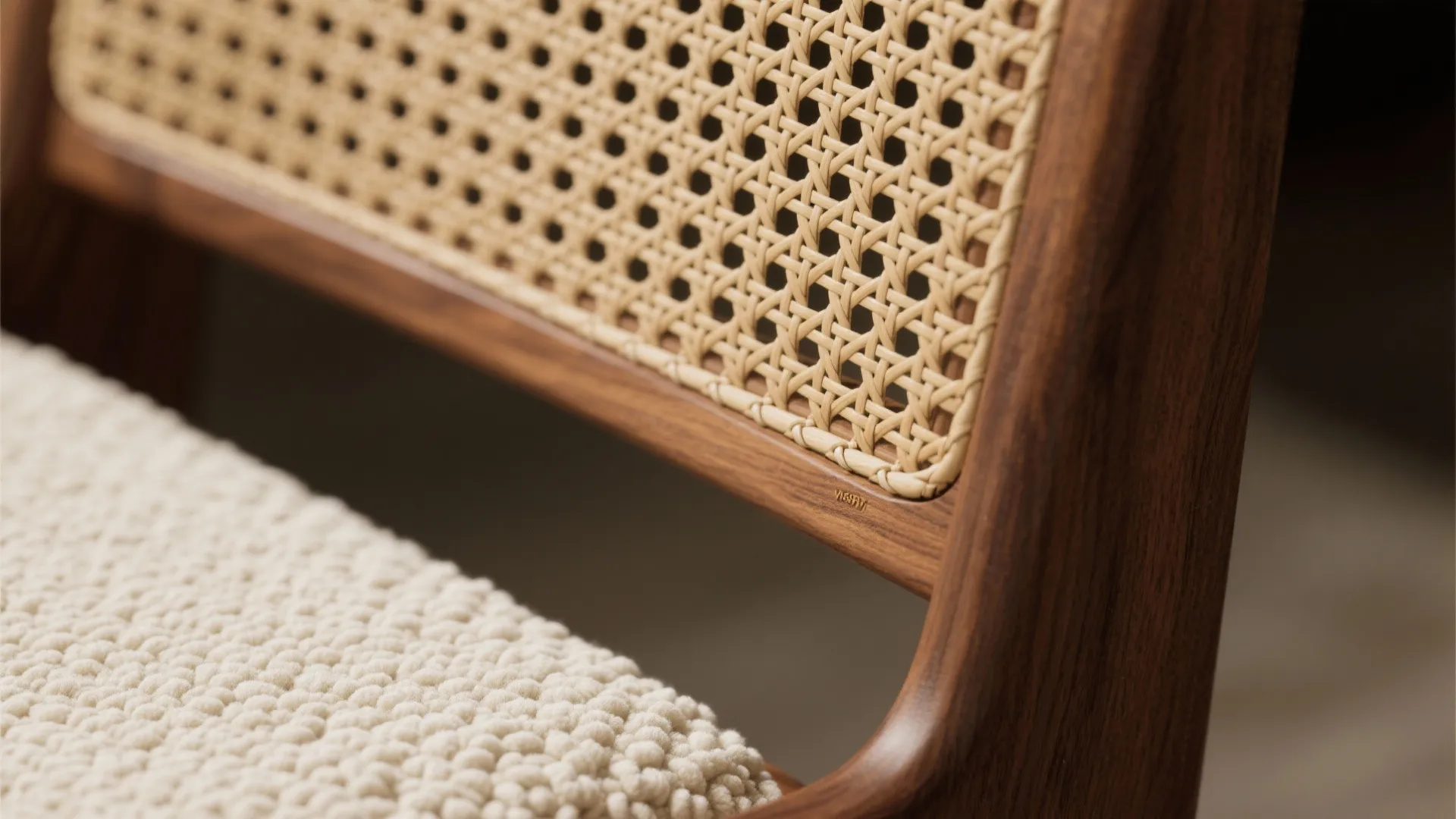 Wood, Cane, and Bouclé: Texture-Rich Accent Seating