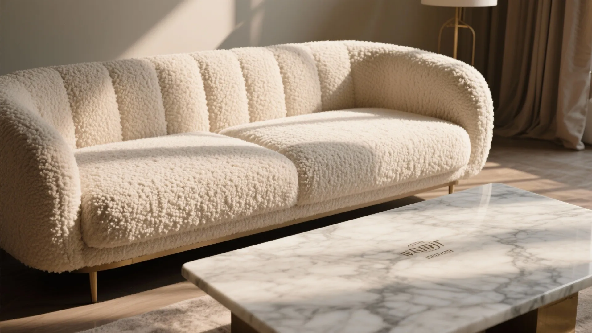 2. Blend Textured Fabrics and Smooth Surfaces