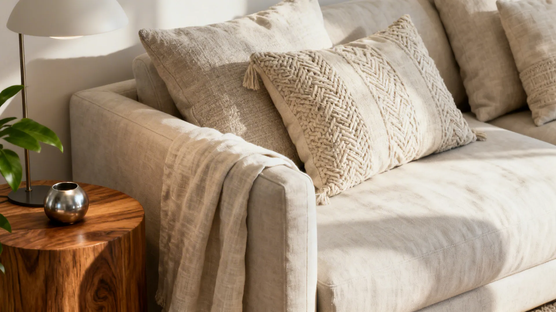 4. Keep color light, add contrast with texture