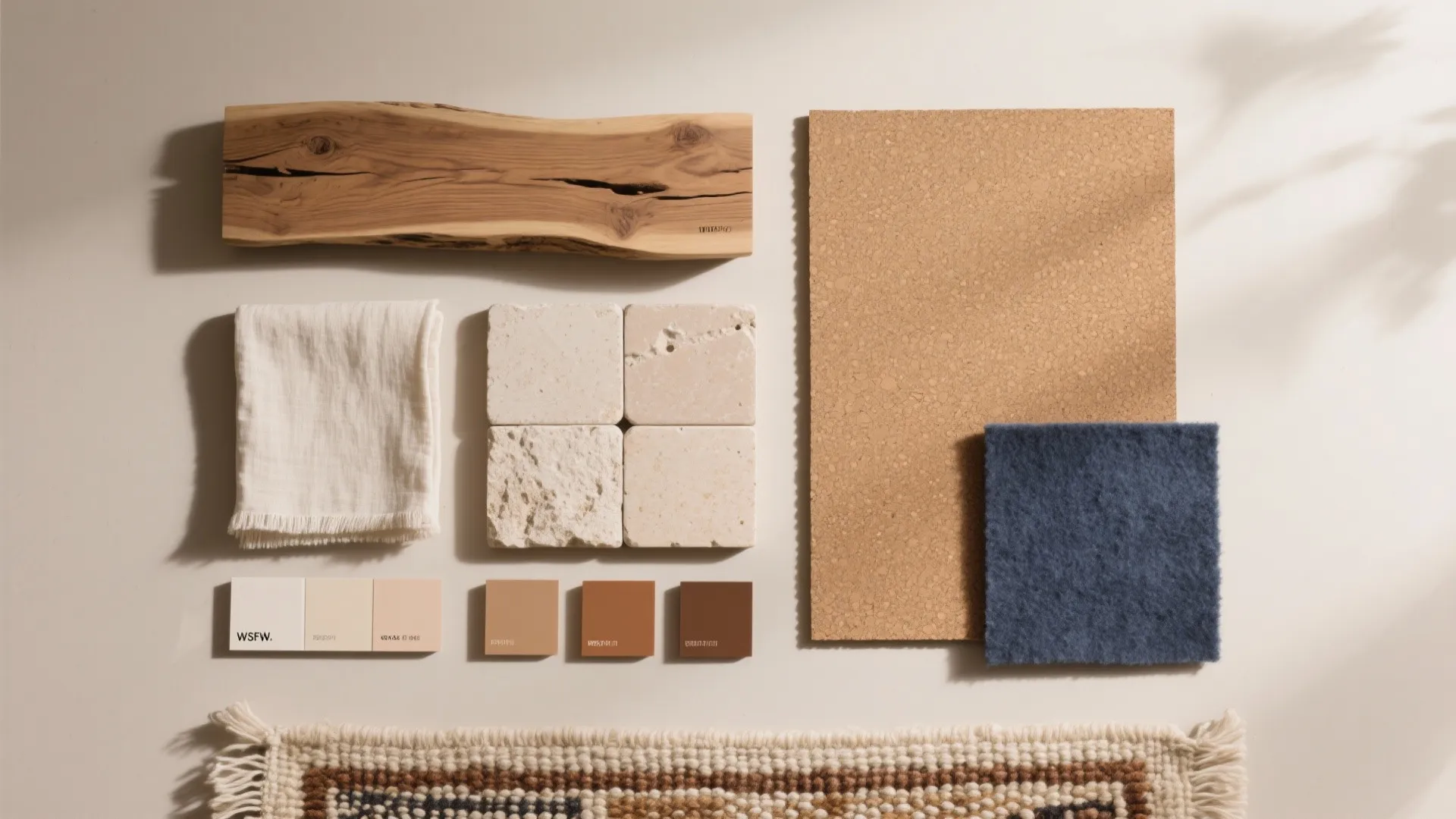 Idea 3: Ground the space with natural texture