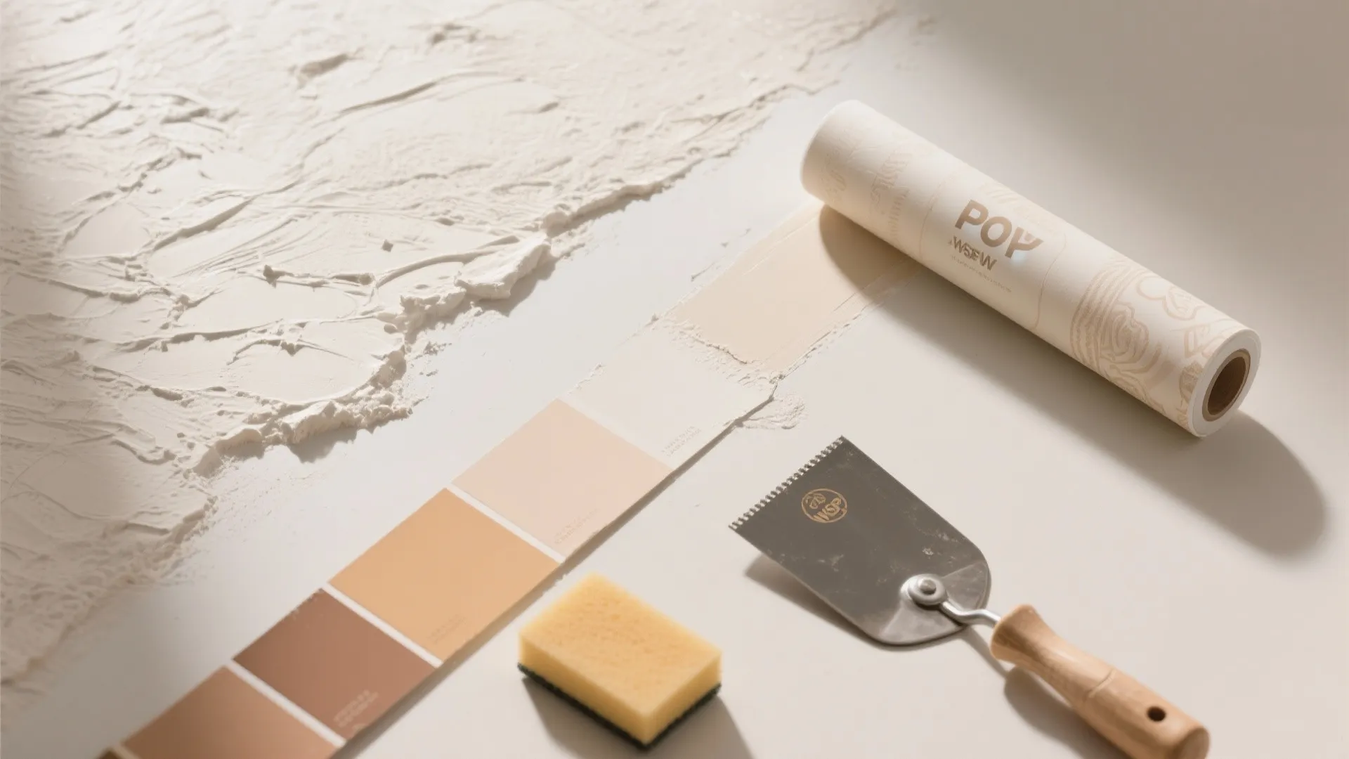 Textured POP Feature Wall With Paint And Wallpaper