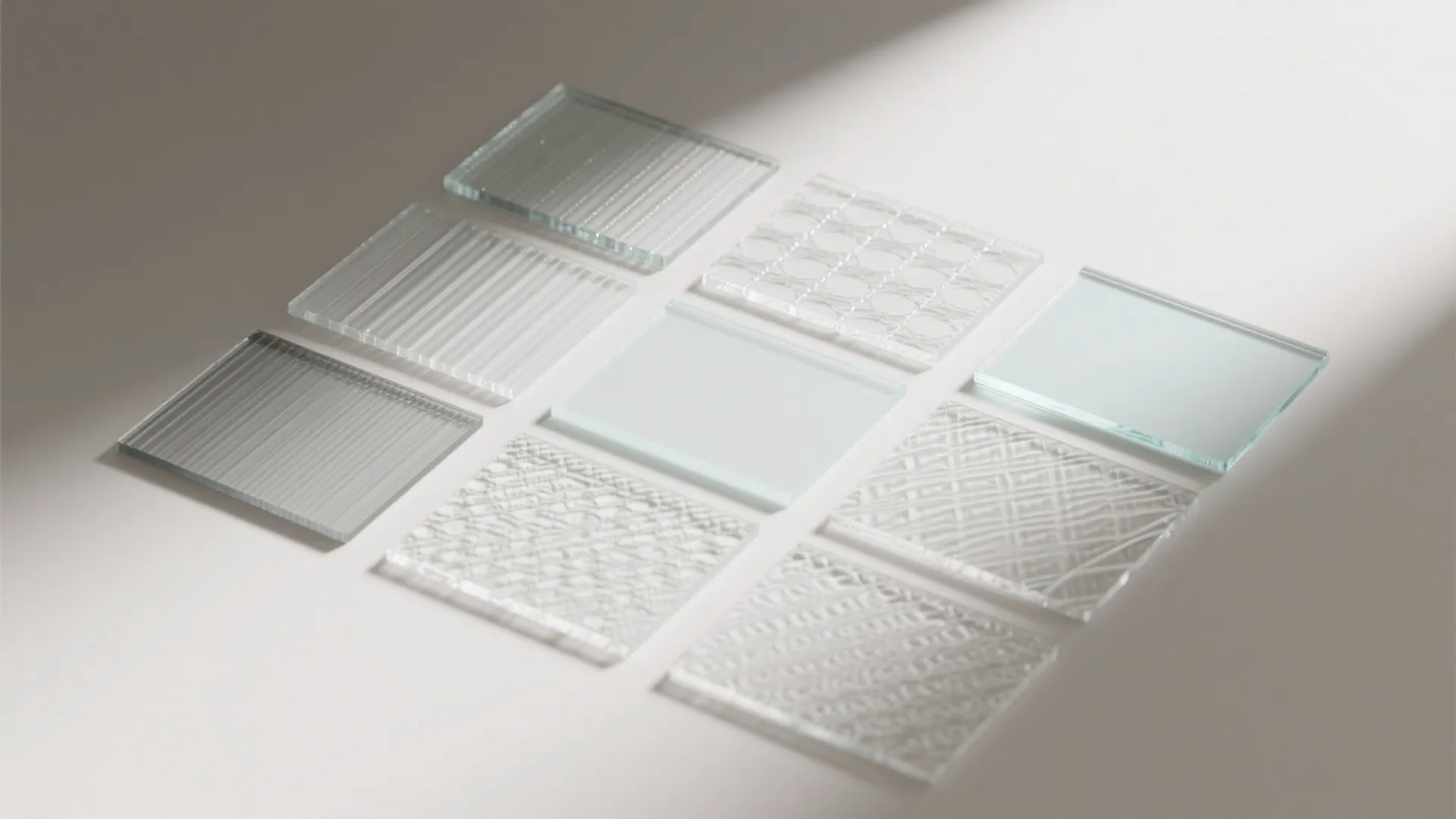 Textured or Tinted Glass for Gentle Privacy