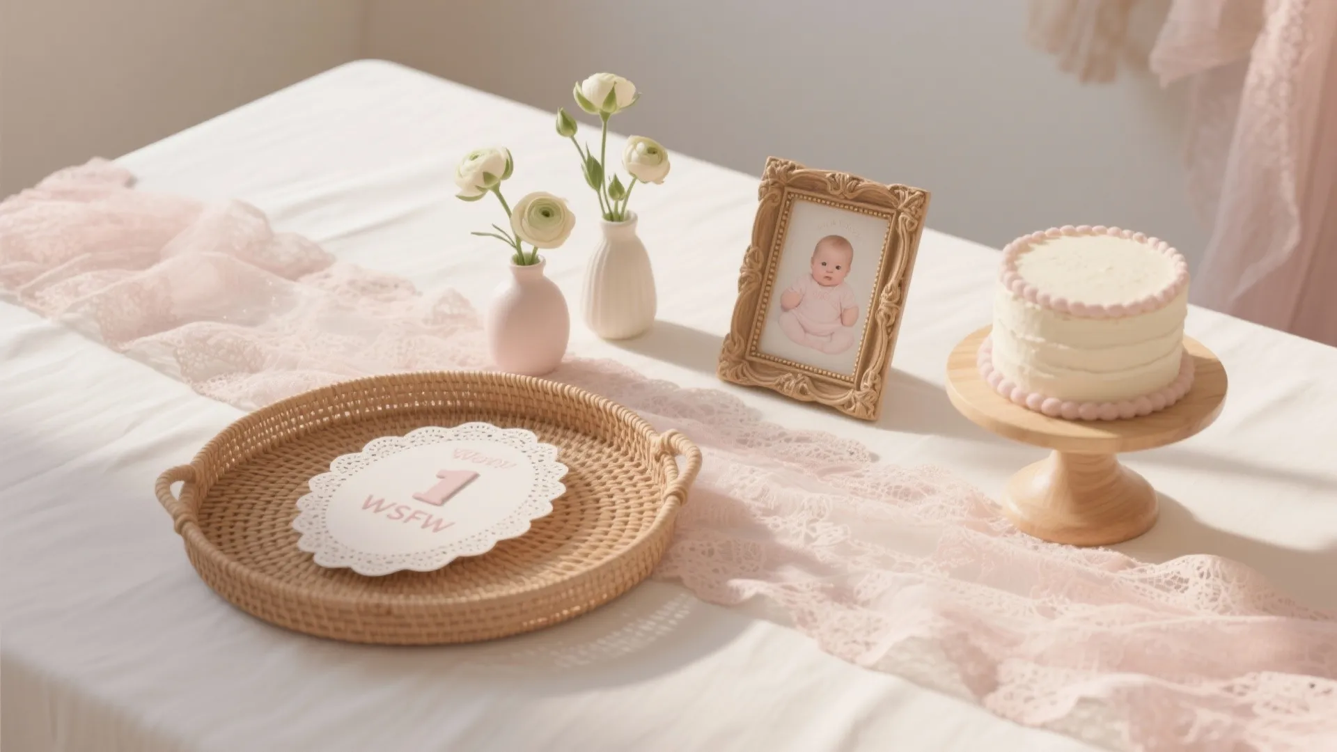 Texture Play: Lace, Gauze, Rattan, and Fresh (or Faux) Florals