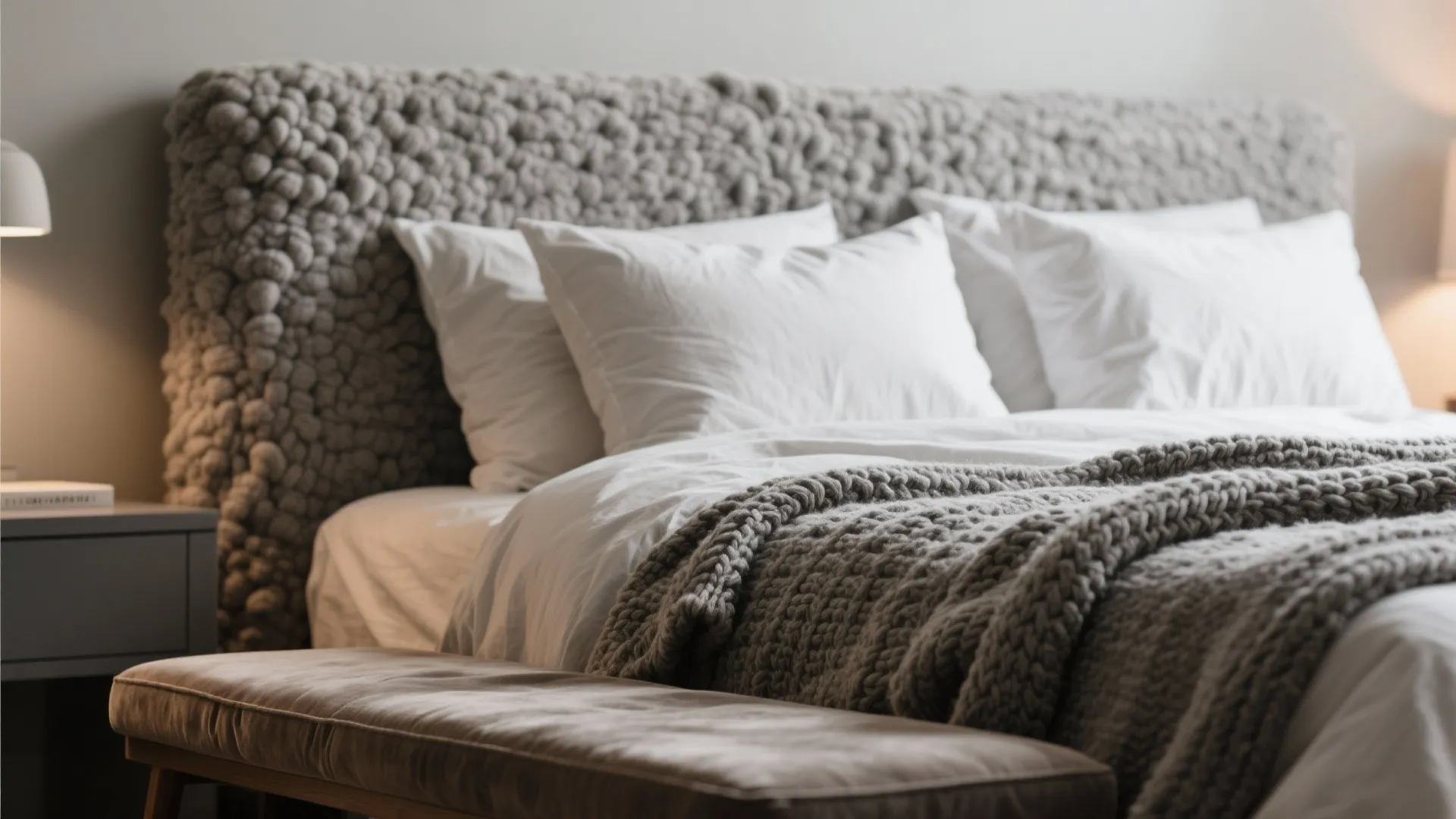 2. Layered Textures in Neutral Gray