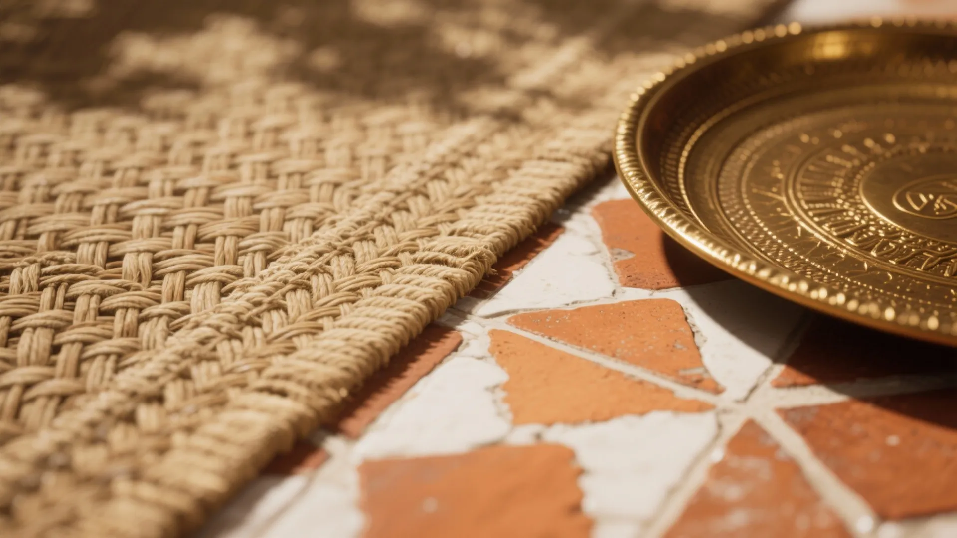 Textured Backdrops: Fabric, Cane & Terracotta