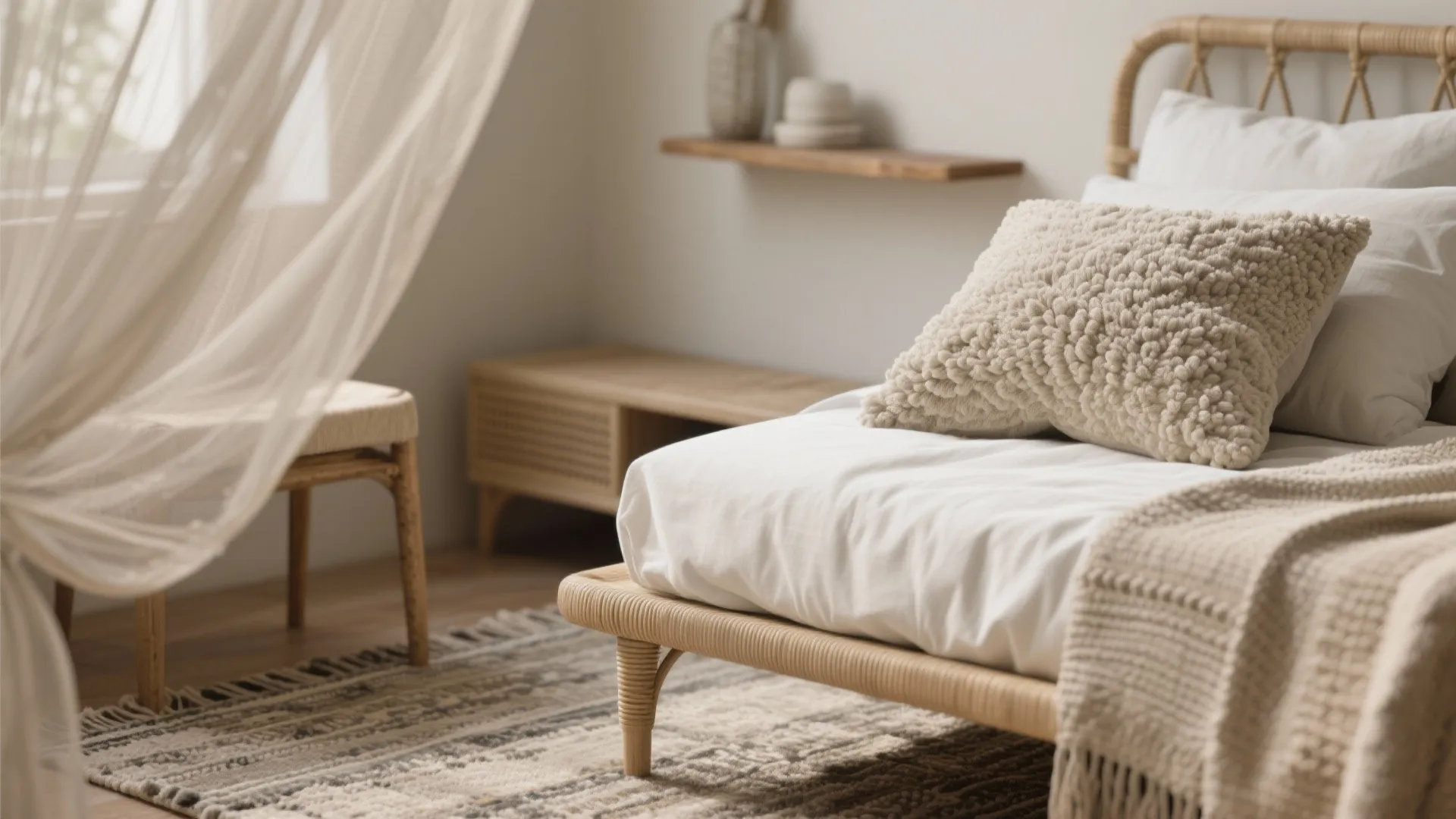 Idea 4: Texture-Forward Aesthetic (soft boho meets modern minimal)