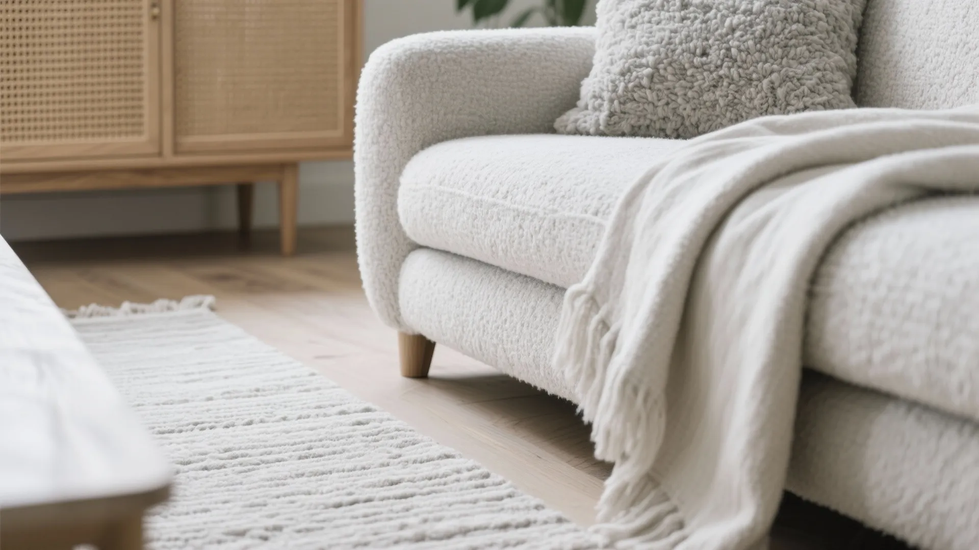 Texture Therapy: Bouclé, Linen, Wool, and a Touch of Wood