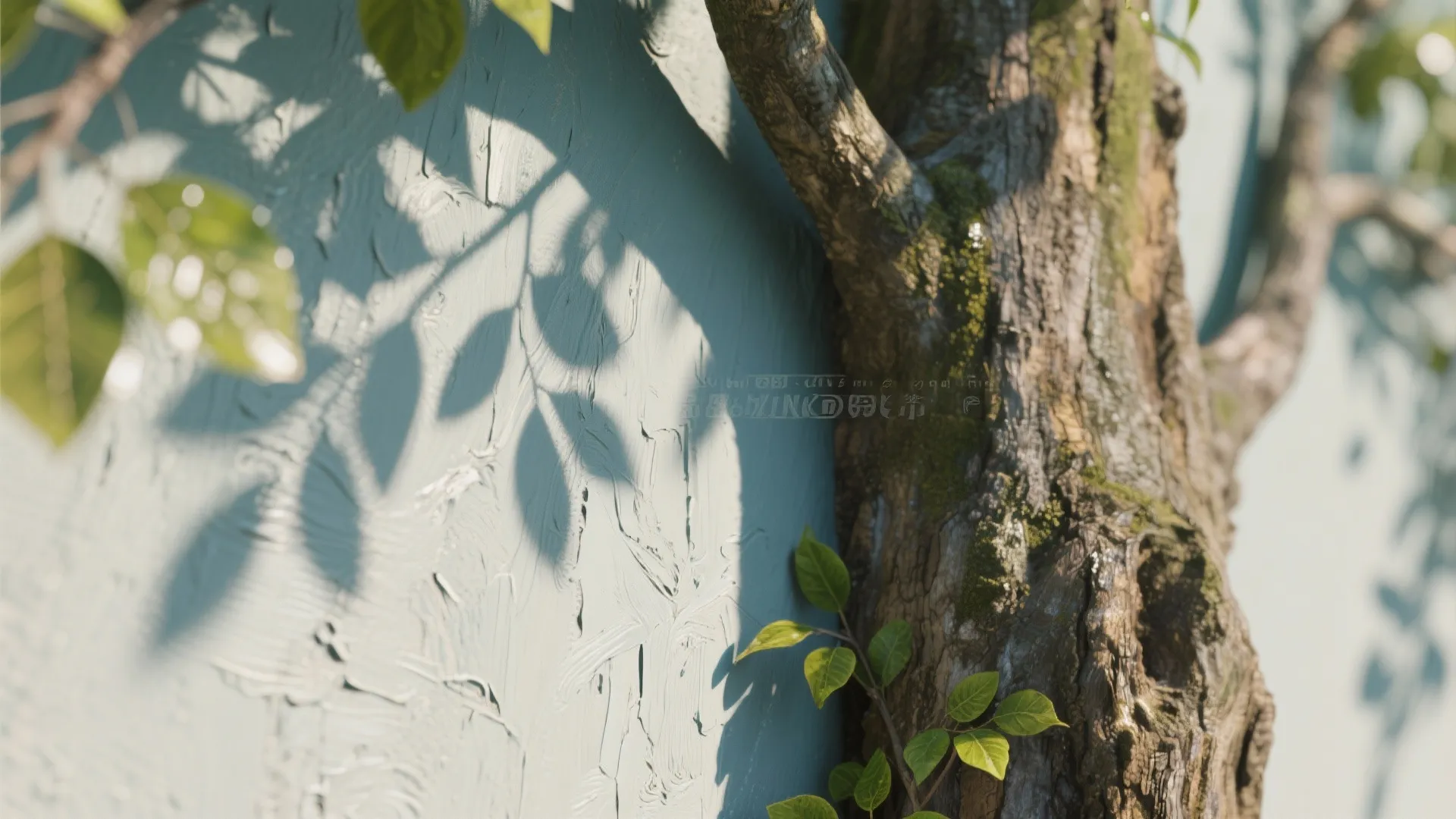 4. Play with Texture: Matte Trunk, Gloss Leaves