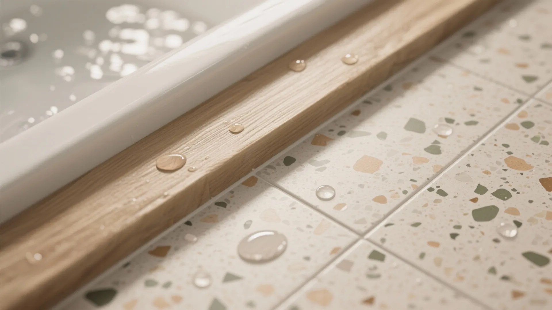 Warmth and Texture: Wood-Look Porcelain and Terrazzo