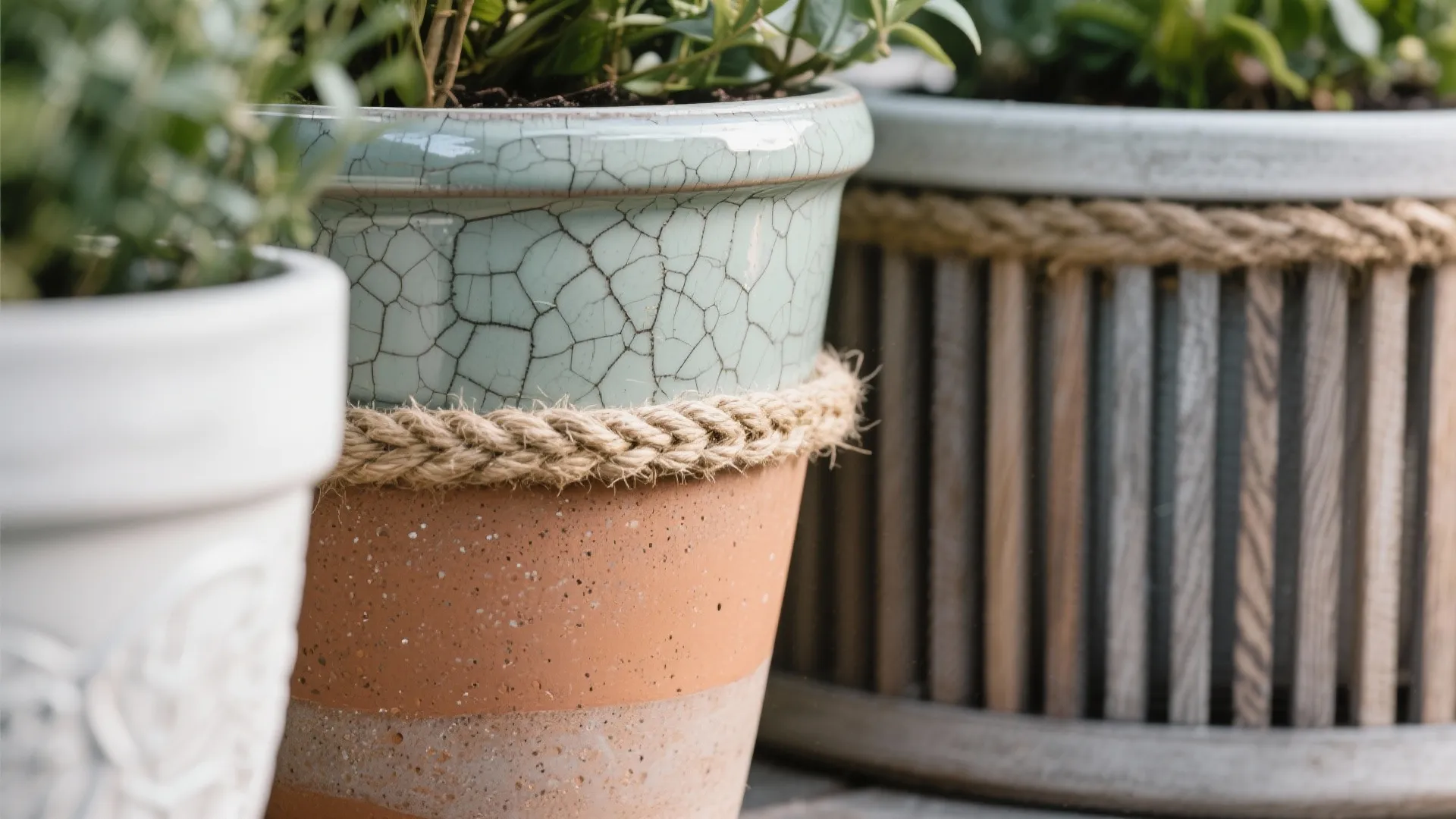 Color-Blocked Pots and Honest Textures