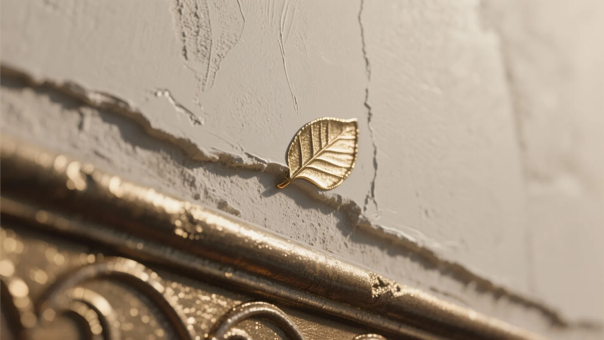 5. Mix Textures — Paint Stencils over Plaster or Metallics
