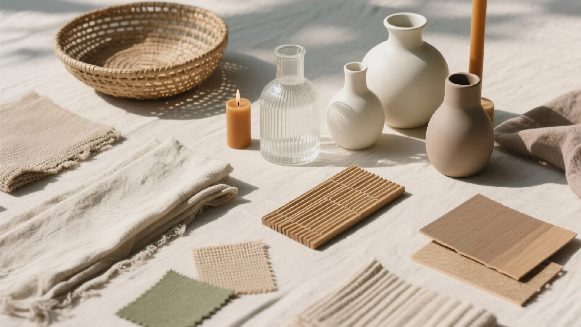 Texture-First Minimalism With Warm Wood