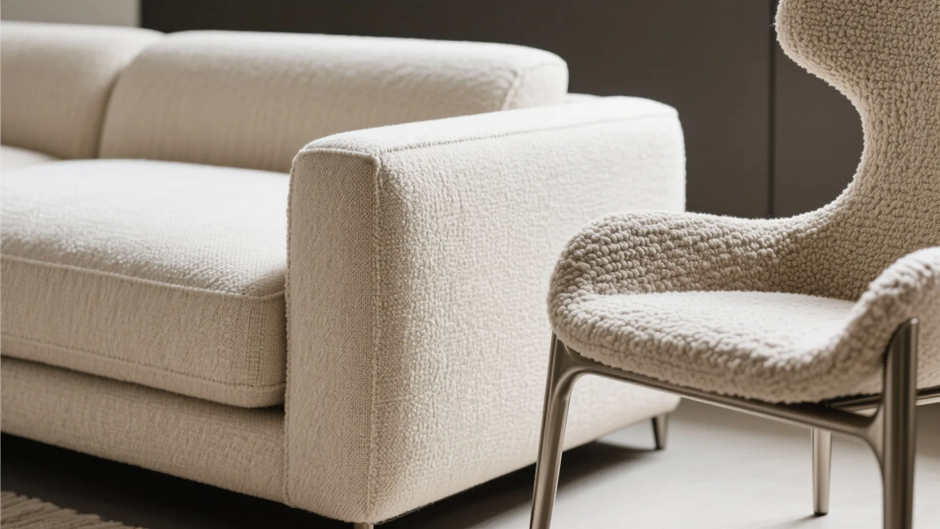 Two accent chairs + loveseat for conversation