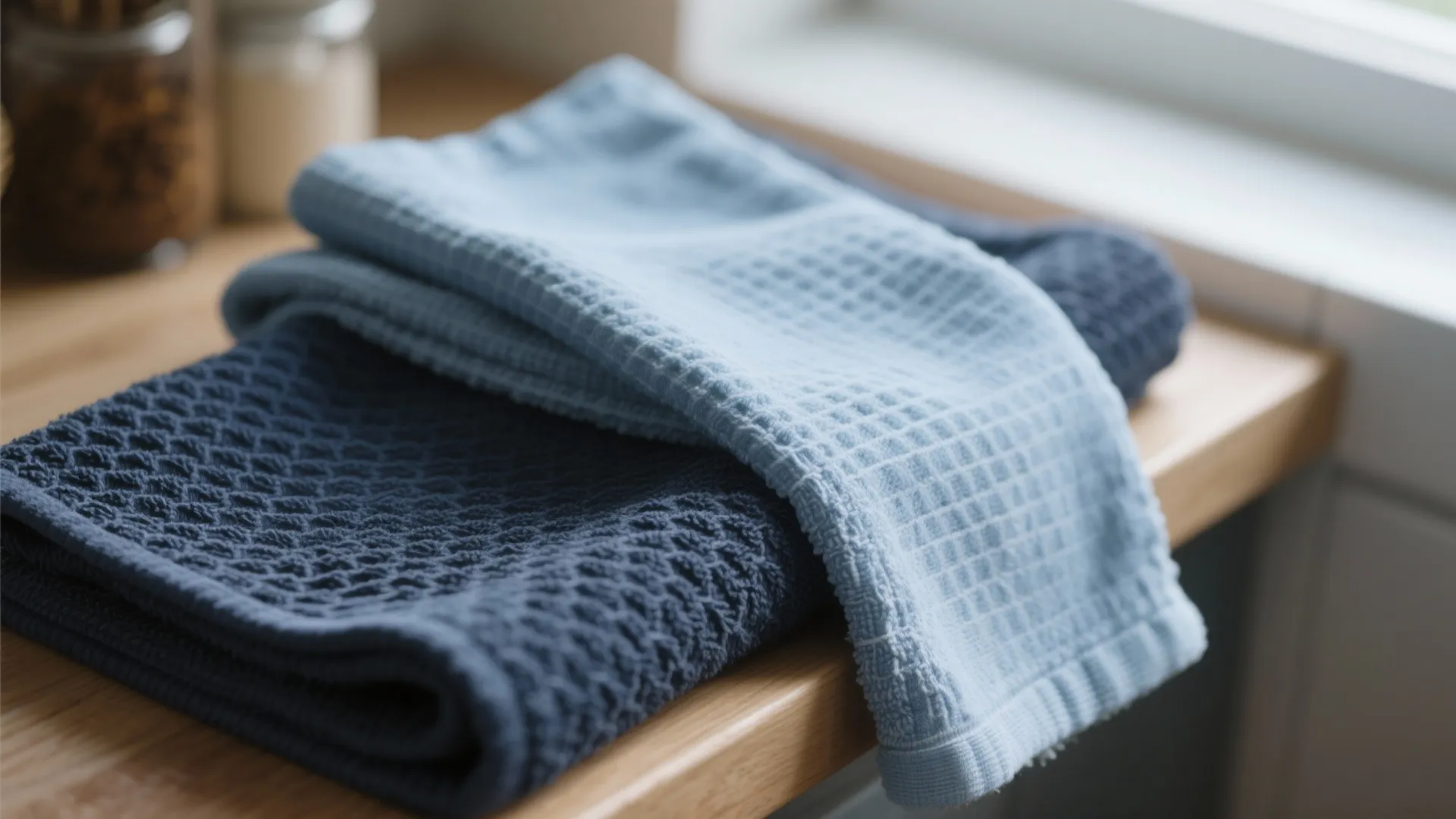 2. Layer textures with navy and sky blue