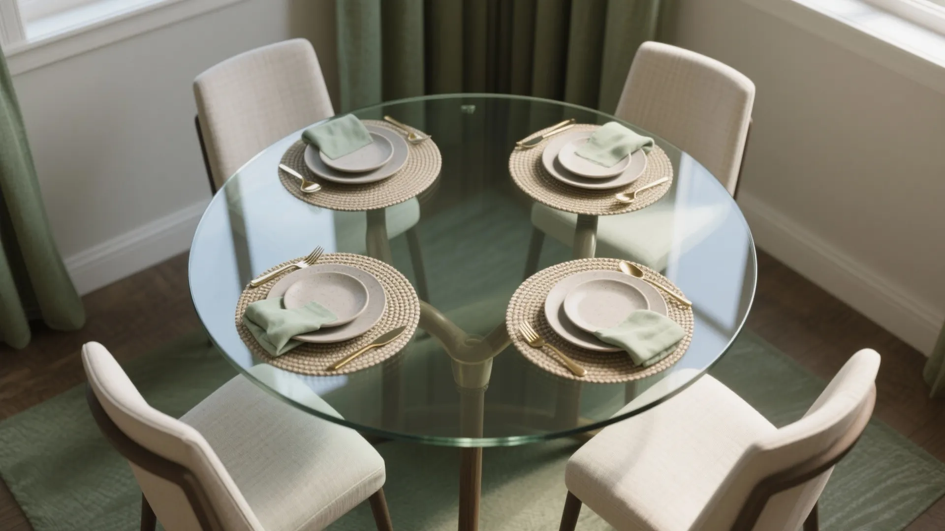 Idea 3: Layer place settings with texture, not bulk