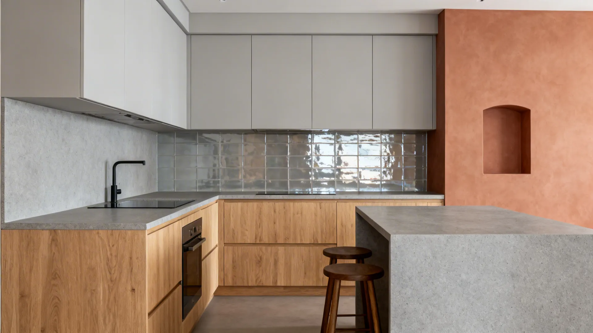 Idea 5: Texture + Warmth—Wood, Stone, and a Touch of Color