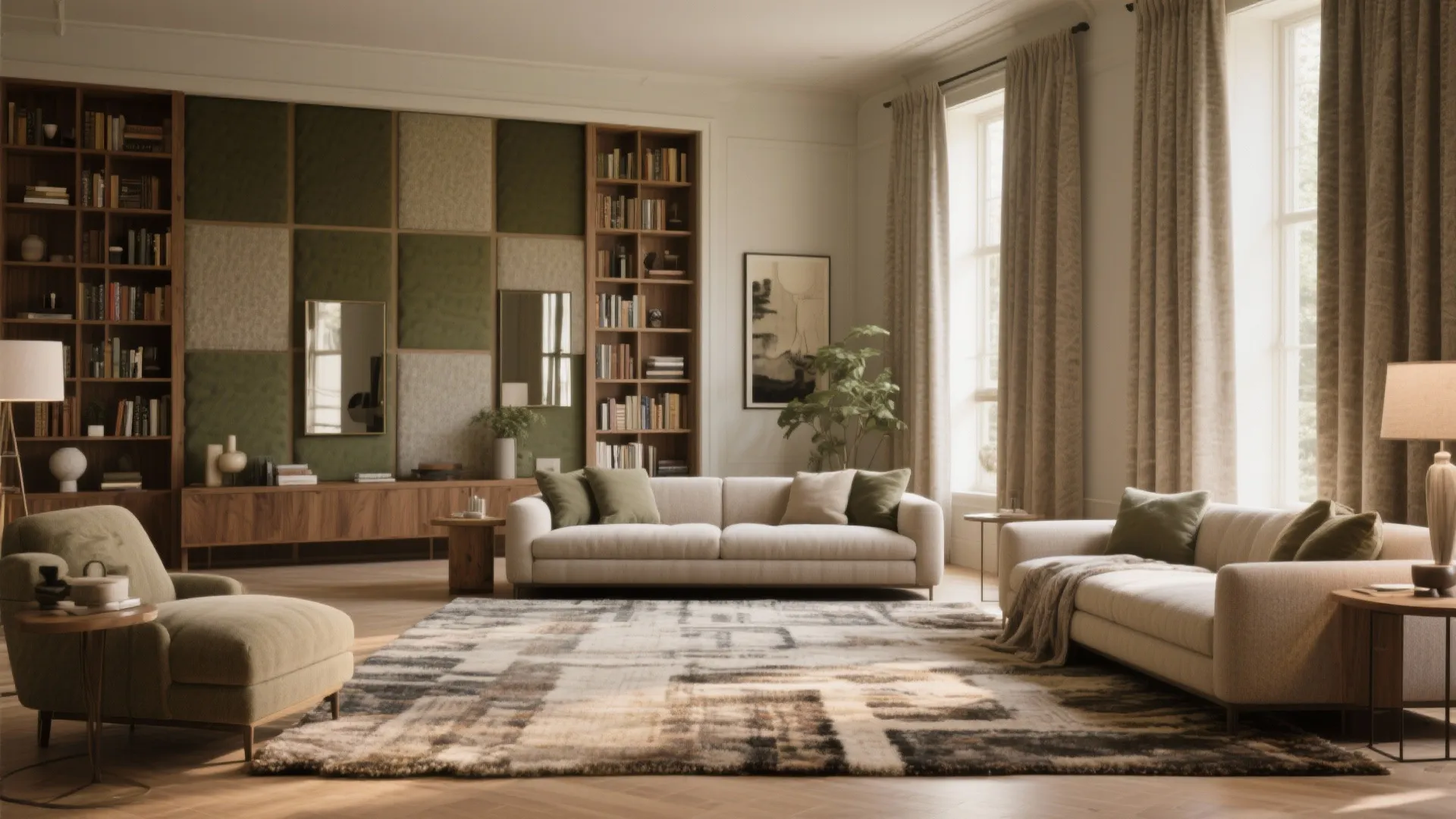 Scale with Texture, Rugs, and Acoustics