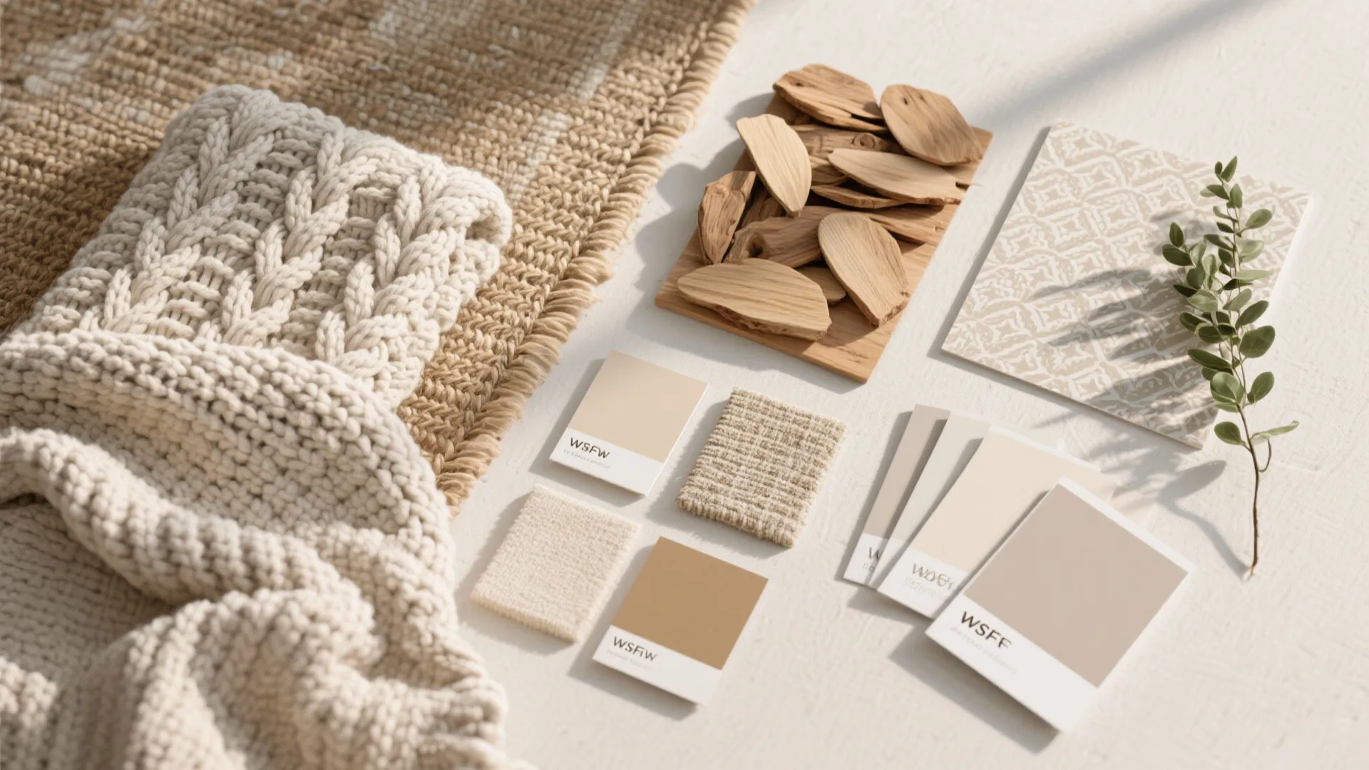 Texture, color, and wood warmth for instant coziness