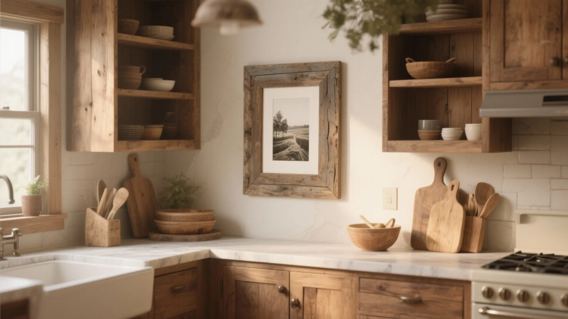 Texture-rich frame for warmth