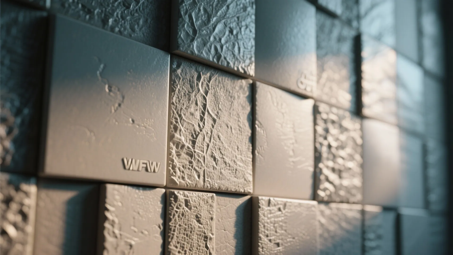 4. Textured 3D tiles for subtle drama