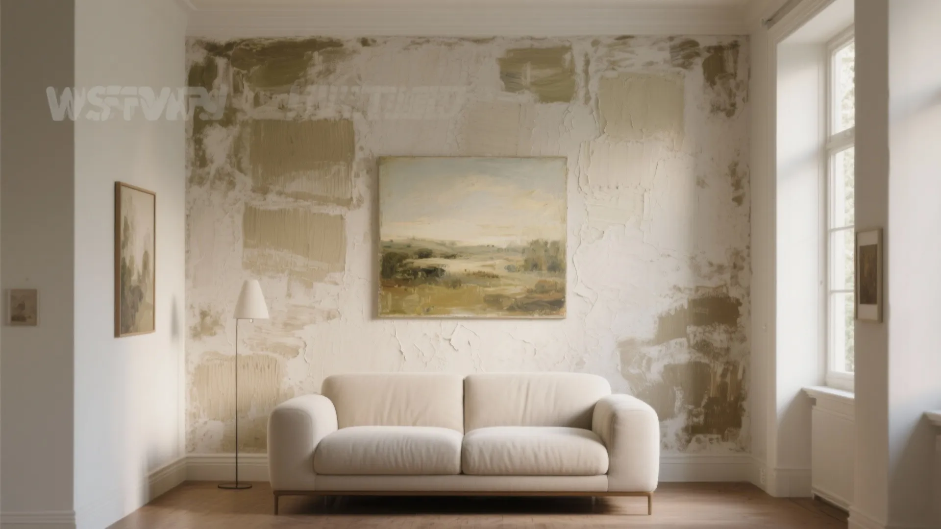 Textured Oil-Painted Accent Wall