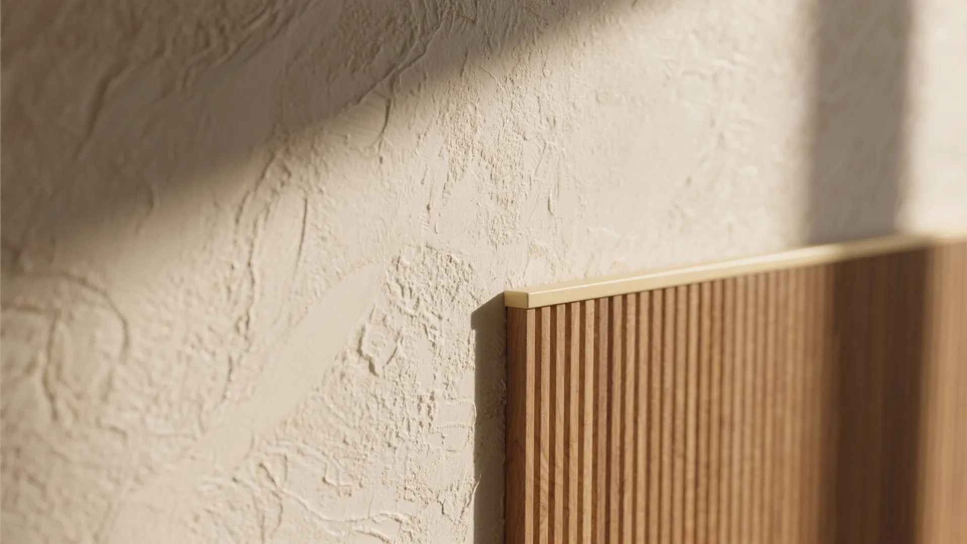 Idea 2: Textured accent wall (plaster, wood, or peel-and-stick)