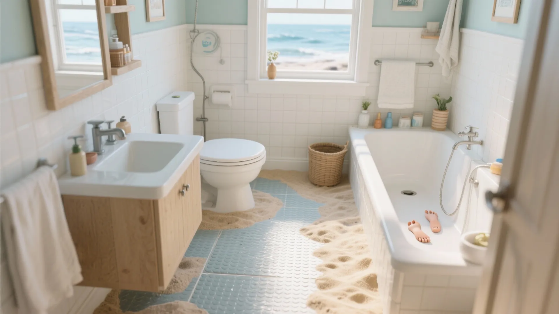 7. Textured Anti-Slip Tiles