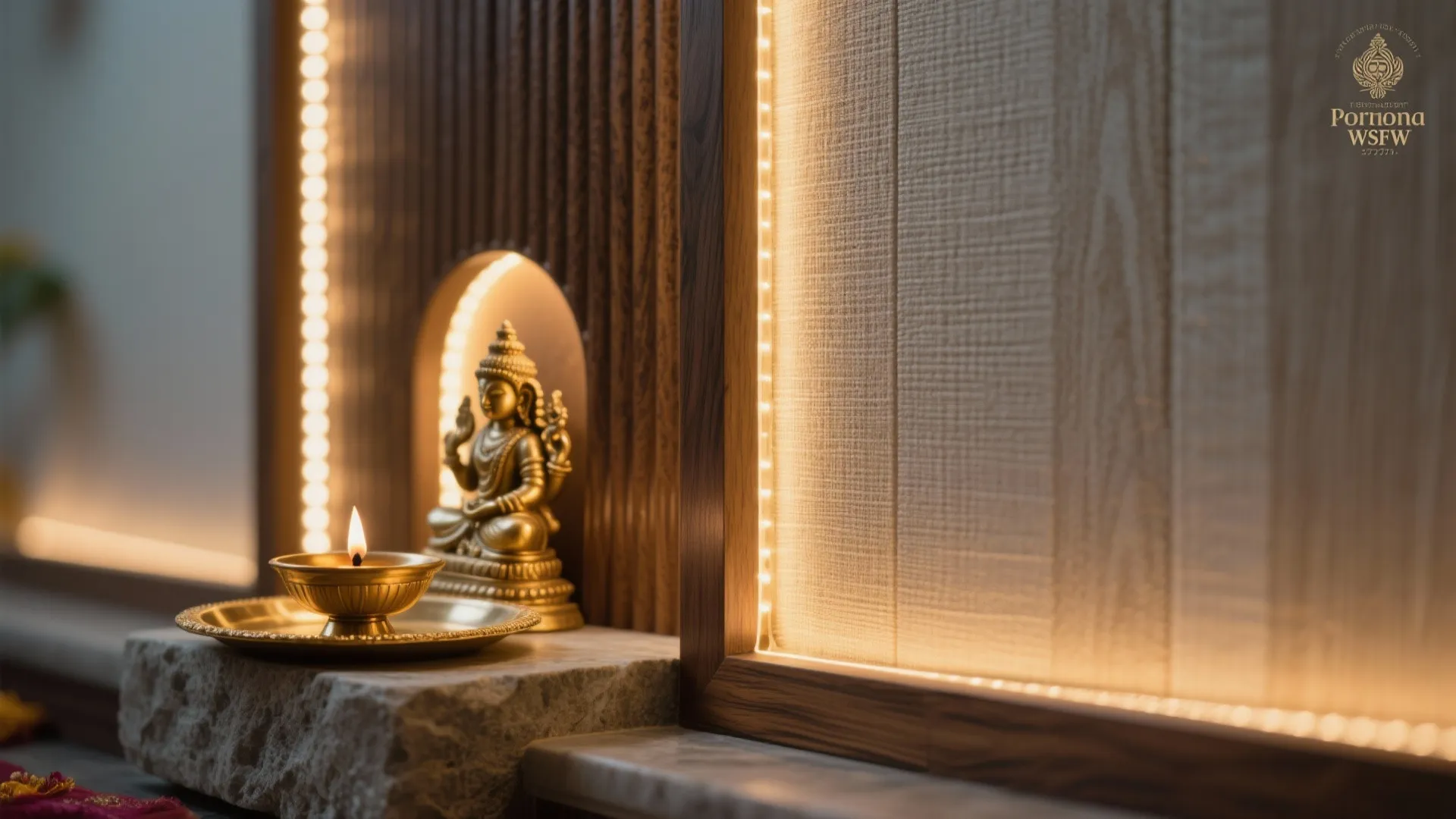 Textured Backdrop with Soft Lighting