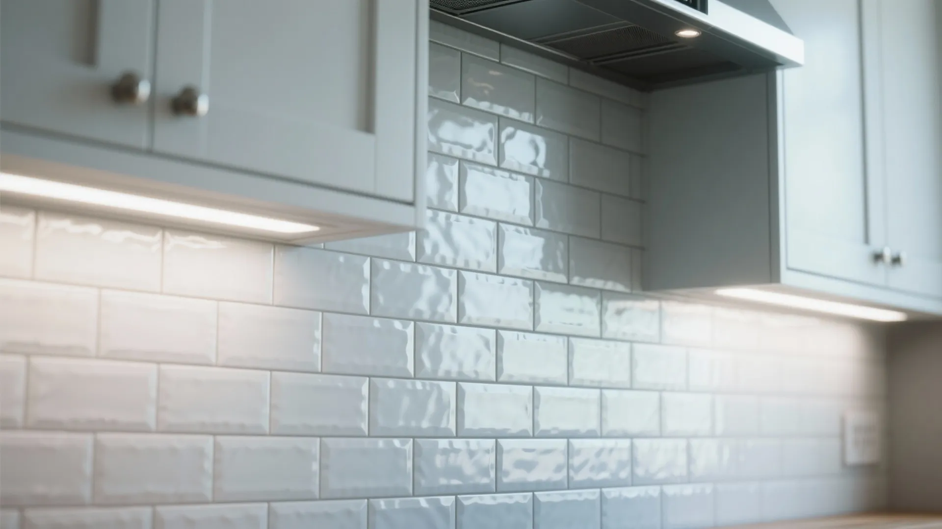 5. Textured backsplash to add depth