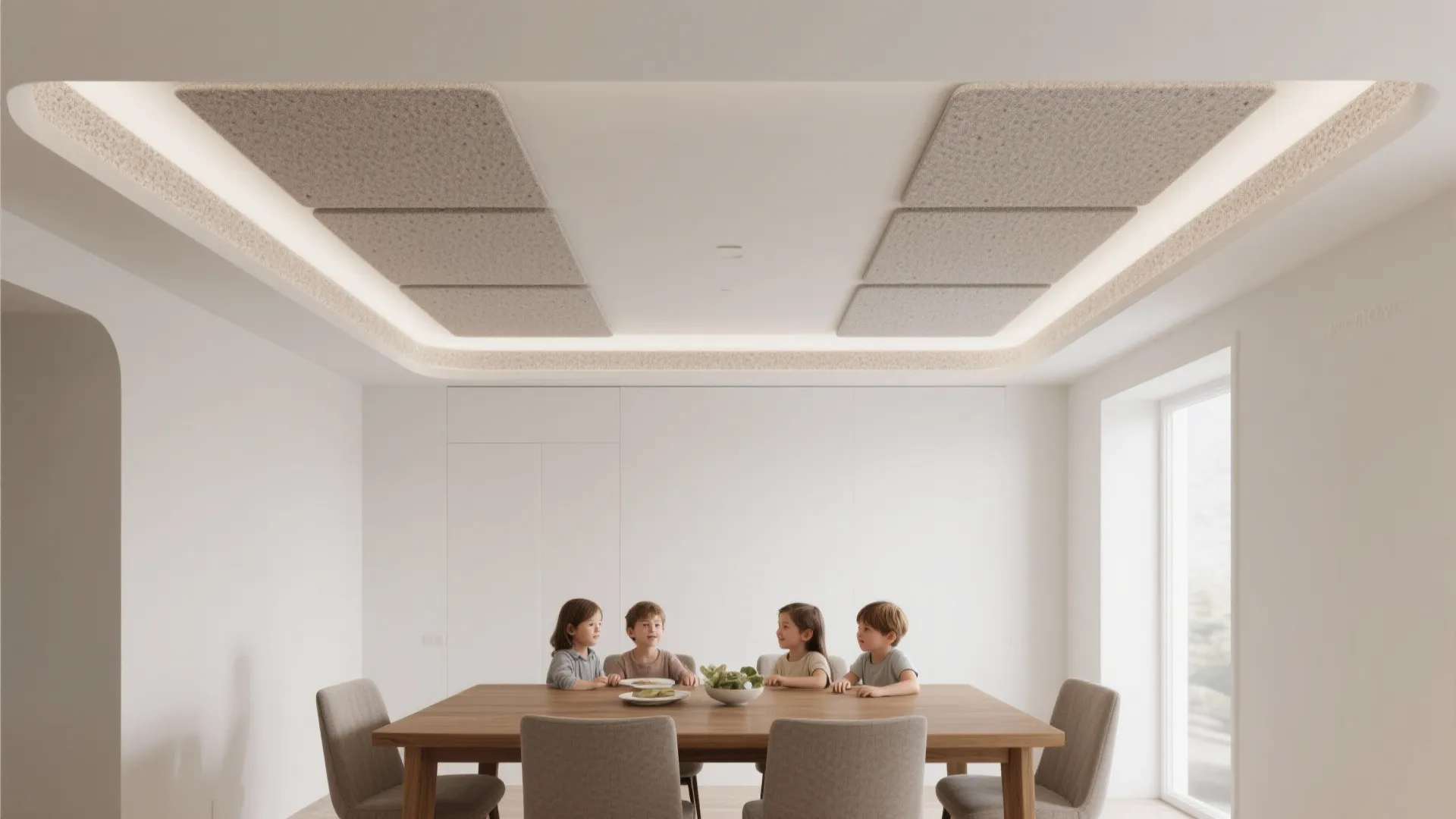 Textured POP Bands with Acoustic Panels