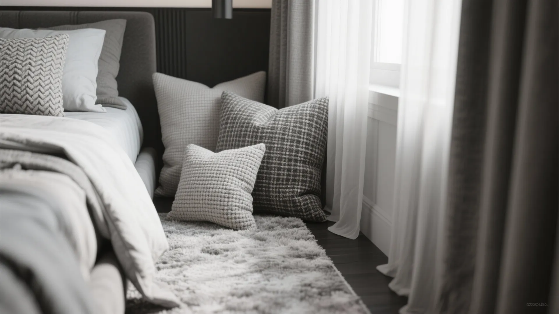 Accents through texture and layering