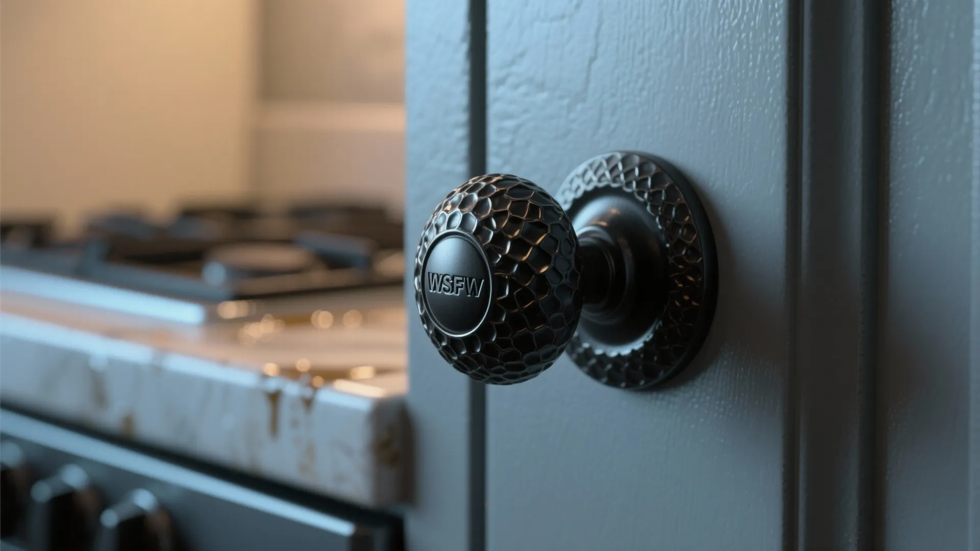 2. Textured knobs for tactile interest
