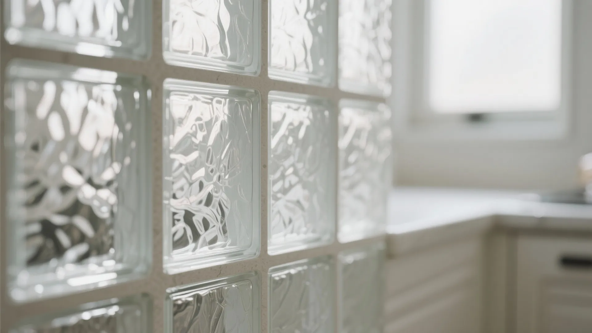 Textured privacy blocks where the window faces neighbors