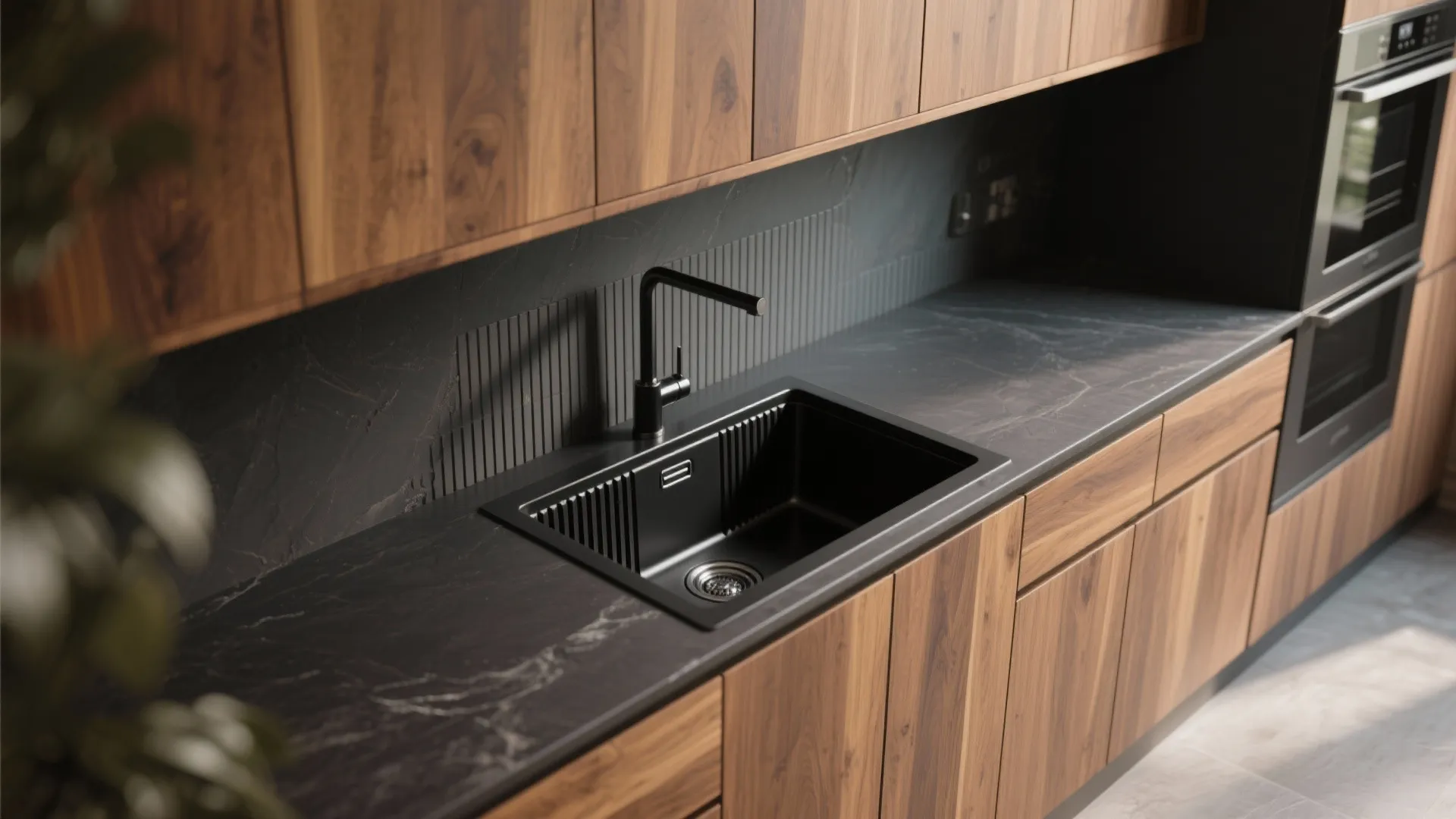 5. Match with textured cabinetry