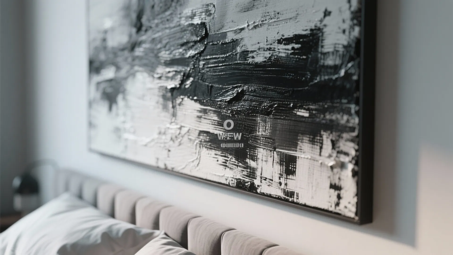 3. Textured monochrome canvases